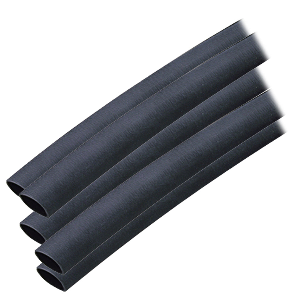 Ancor Adhesive Lined Heat Shrink Tubing (ALT) - 3/8" x 12" - 5-Pack - Black [304124] | Wire Management by Ancor 