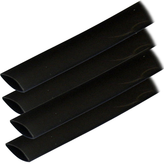 Ancor Adhesive Lined Heat Shrink Tubing (ALT) - 3/4" x 6" - 4-Pack - Black [306106] | Wire Management by Ancor 