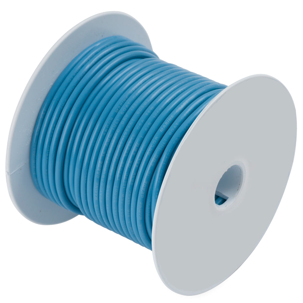 Ancor Light Blue 16 AWG Tinned Copper Wire - 100' [101910] | Wire by Ancor 