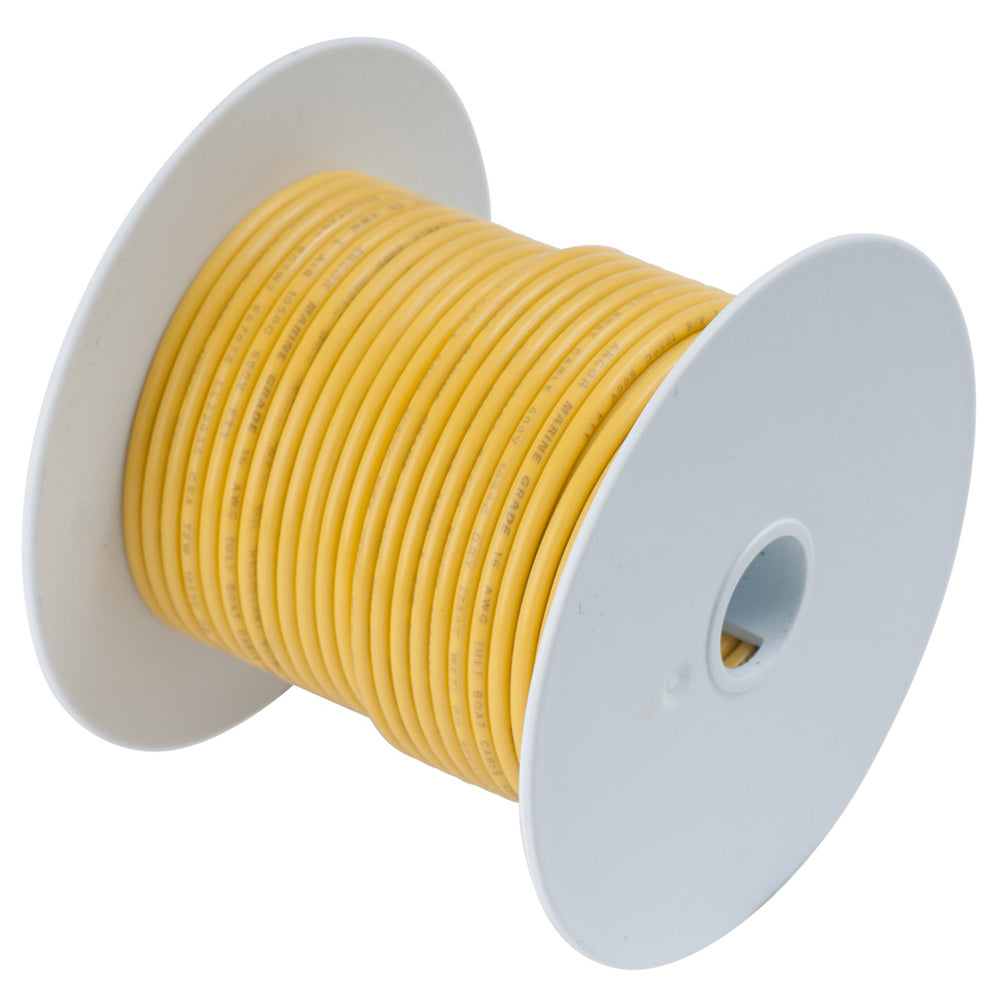 Ancor Yellow 16 AWG Tinned Copper Wire - 25' [183003] | Wire by Ancor 