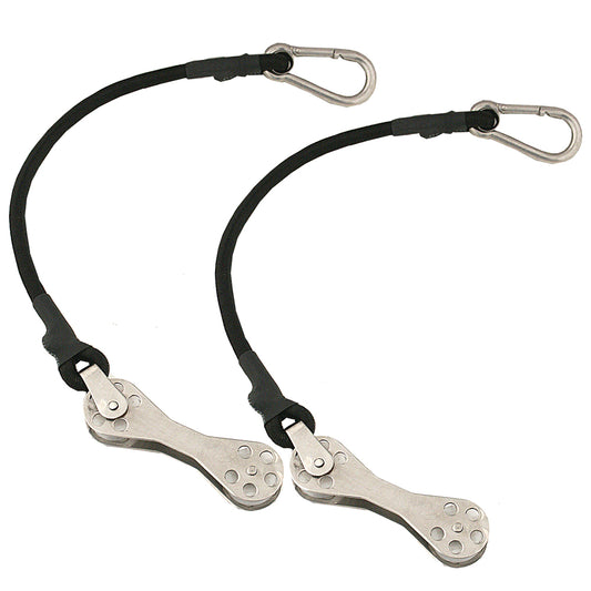 Taco Shock Cord w/Double Roller (Pair) [COK-0022-2] | Outrigger Accessories by TACO Marine 