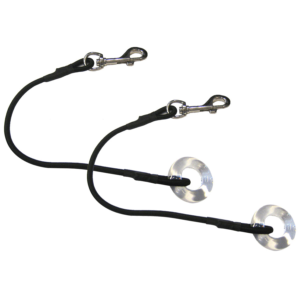 TACO Shock Cord w/Glass Eye (Pair) [COK-0021-2] | Outrigger Accessories by TACO Marine 