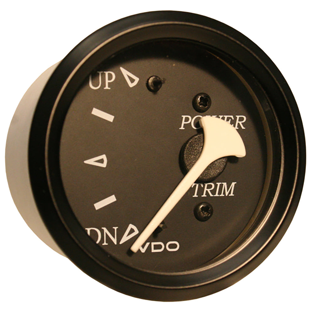 VDO Cockpit Marine Trim Gauge - f/Evinrude and Johnson Engines - Black Dial/Bezel [382-11804] | Gauges by VDO 