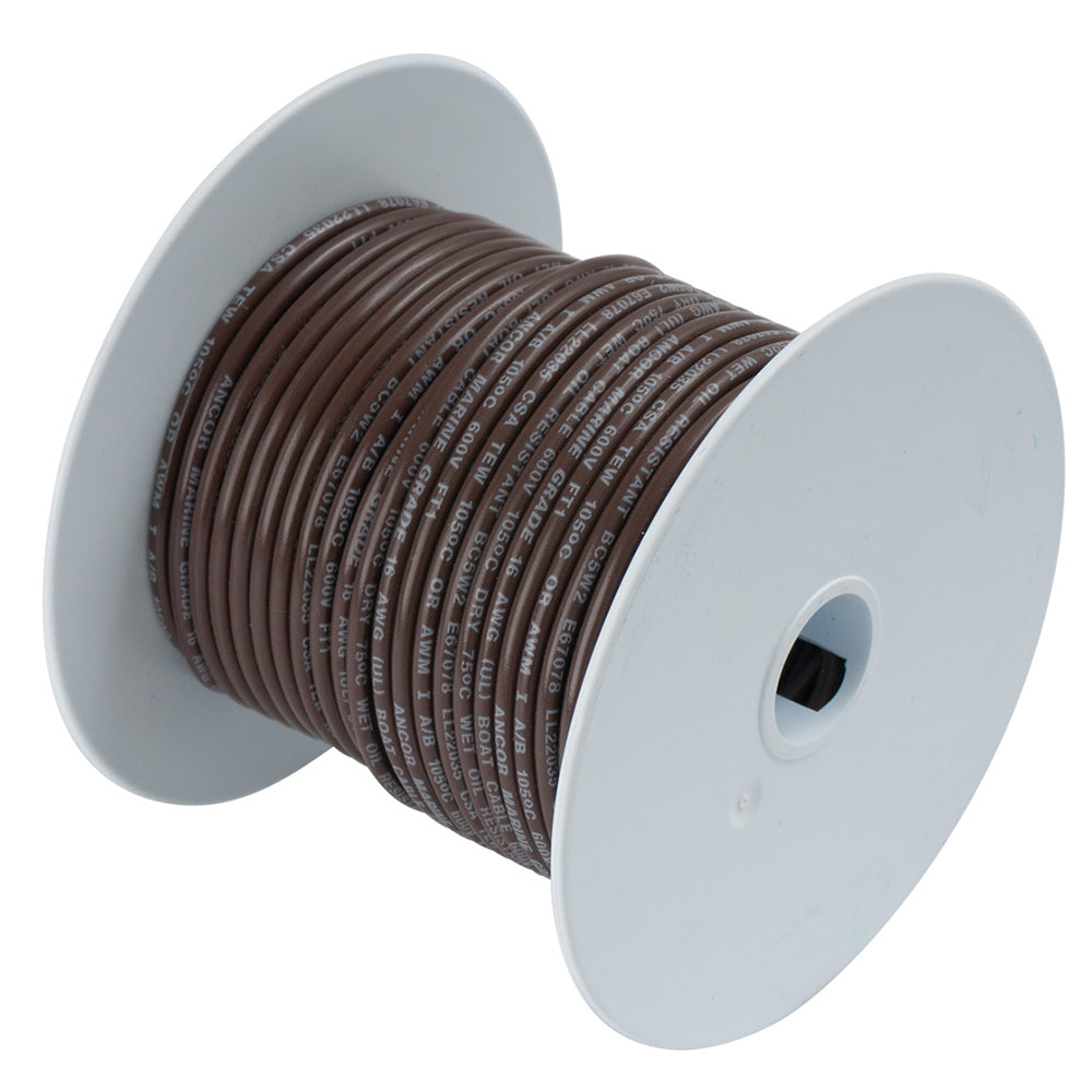 Ancor Brown 14 AWG Tinned Copper Wire - 15' [184203] | Wire by Ancor 