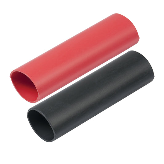 Ancor Heavy Wall Heat Shrink Tubing - 3/4" x 3" - 2-Pack - Black/Red [326202] | Wire Management by Ancor 