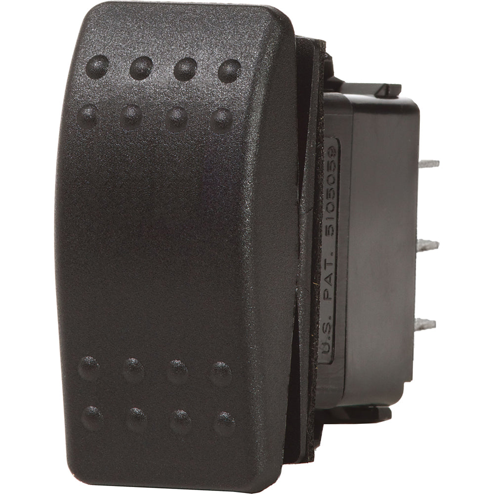 Blue Sea 7930 Contura II Switch SPST Black - OFF-(ON) [7930] | Switches & Accessories by Blue Sea Systems 