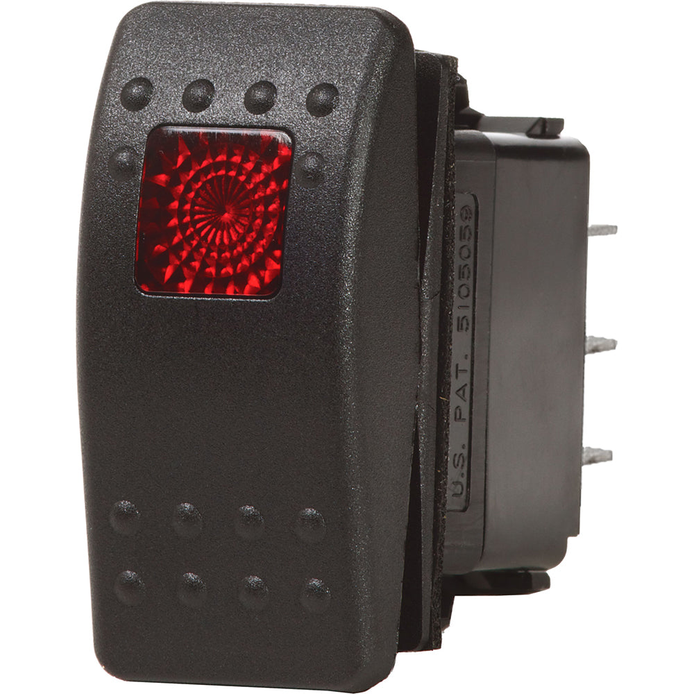 Blue Sea 7932 Contura II Switch SPDT Black - (ON)-OFF-ON [7932] | Switches & Accessories by Blue Sea Systems 