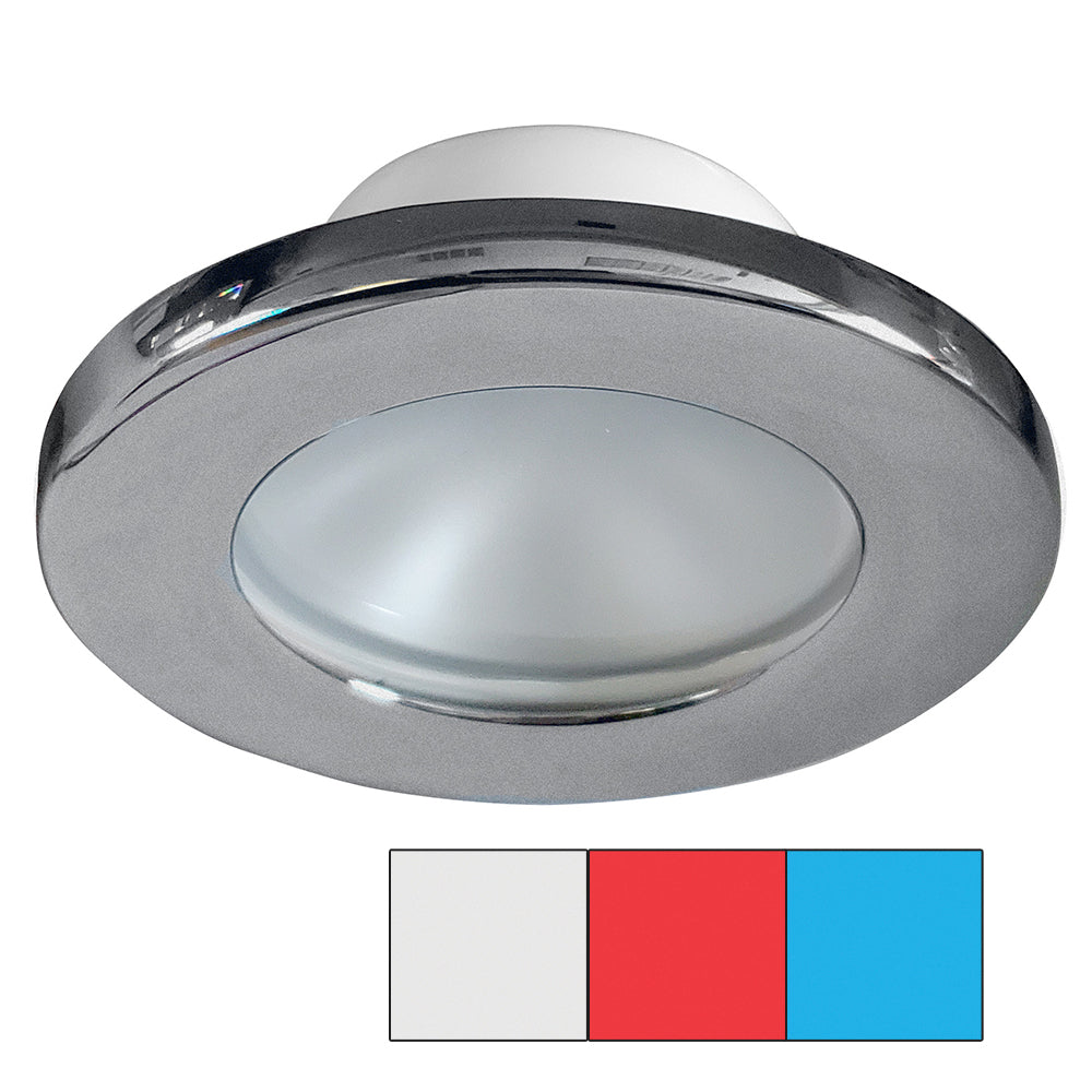 i2Systems Apeiron A3120 Screw Mount Light - Red, Cool White & Blue - Brushed Nickel Finish [A3120Z-41HAE] | Dome/Down Lights by I2Systems Inc 