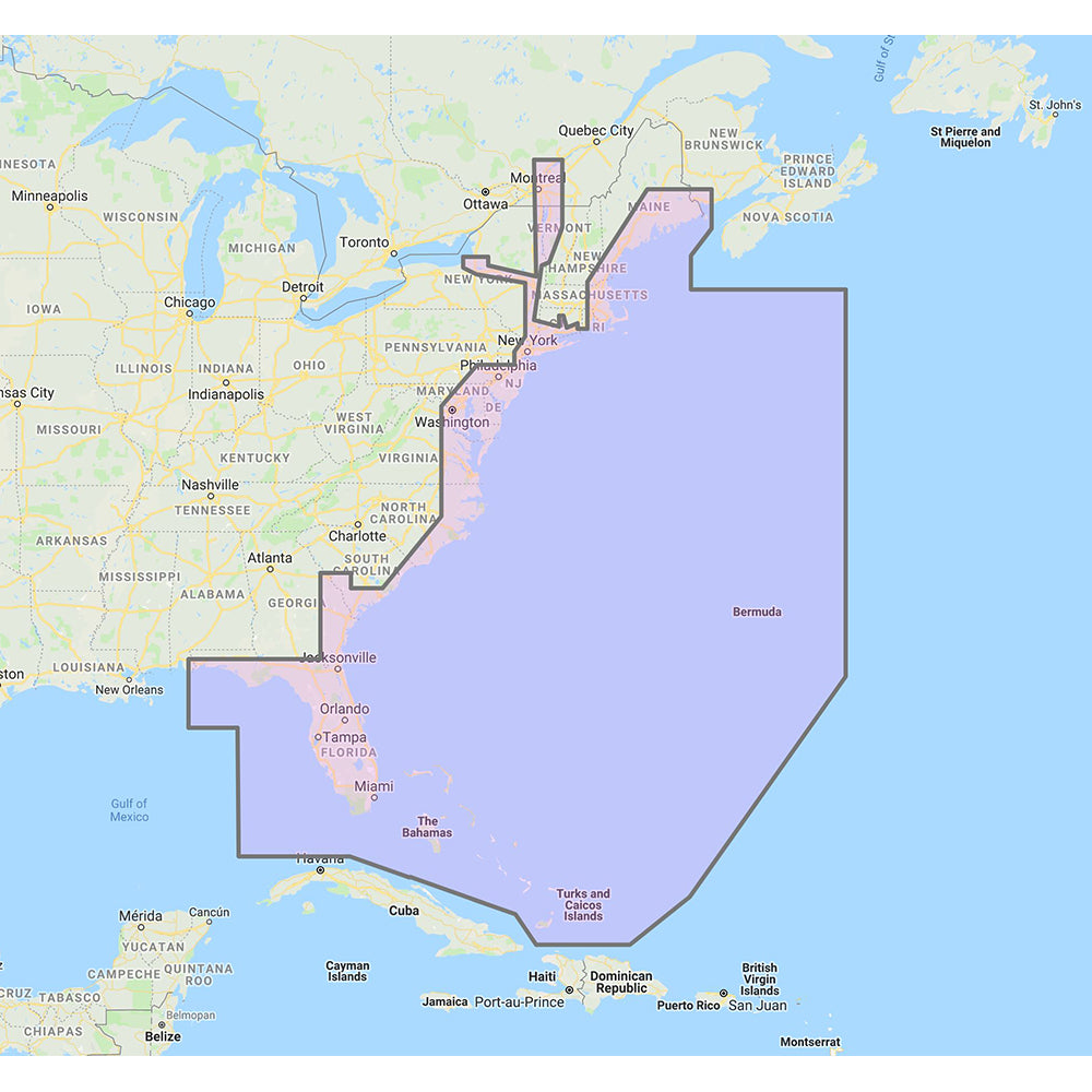 Furuno U.S. East Coast, Bahamas  Bermuda - Vector Charts  Standard Resolution Satellite Photos f/Bahamas - Unlock Code [MM3-VNA-022] | Furuno by Furuno 