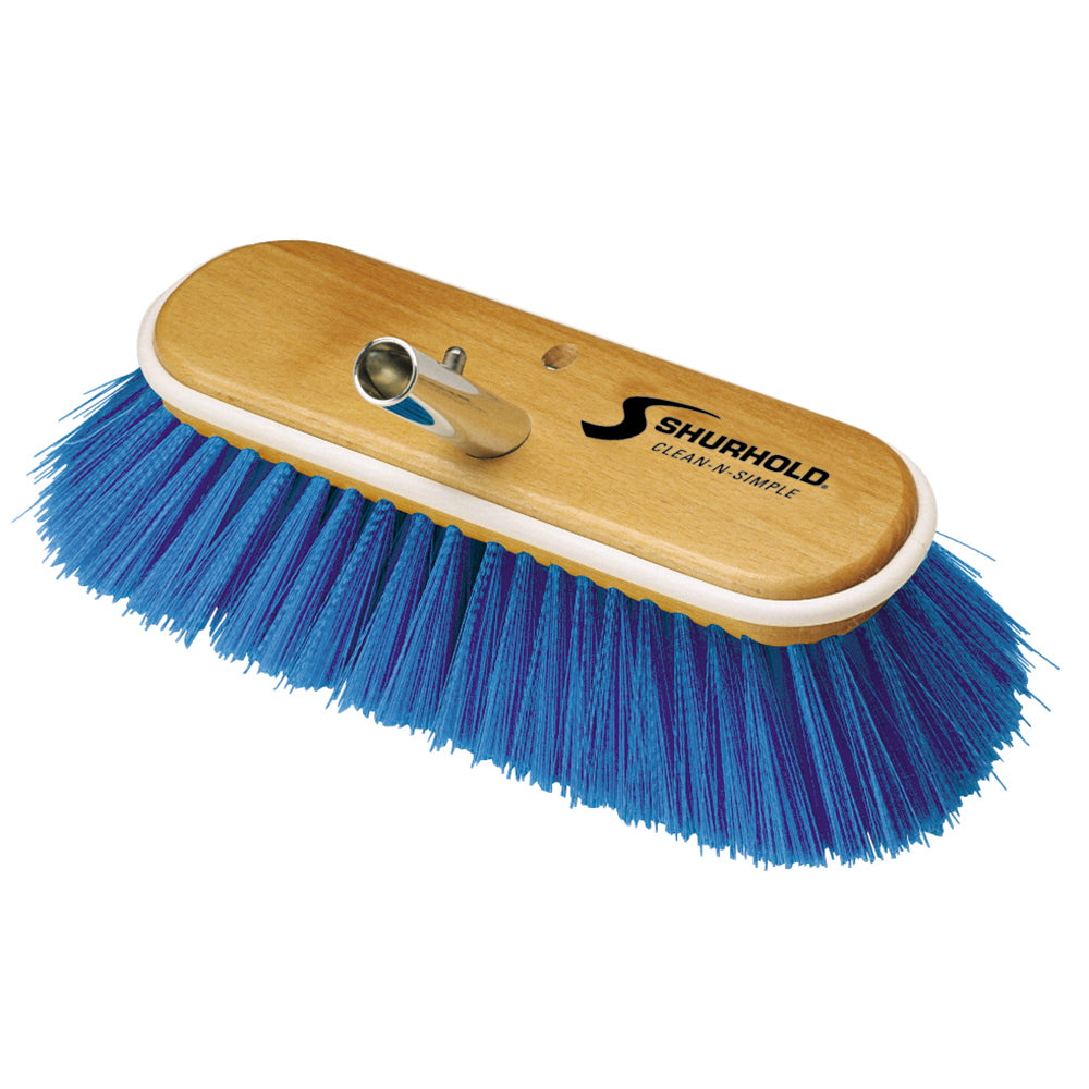 Shurhold 10" Extra-Soft Deck Brush - Blue Nylon Bristles [975] | Cleaning by Shurhold 