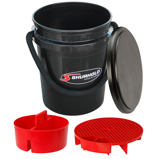 Shurhold One Bucket Kit - 5 Gallon - Black [2462] | Cleaning by Shurhold 