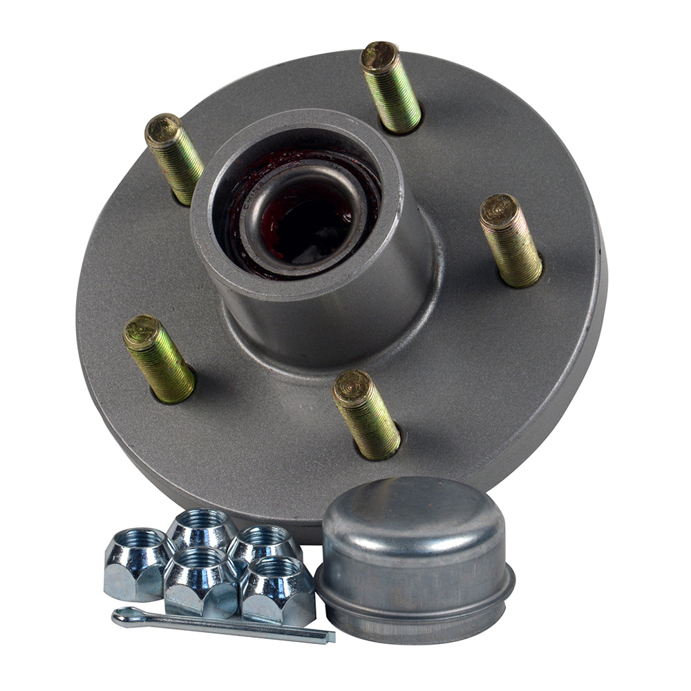 C.E. Smith Trailer Hub Kit - 1-3/8" x 1-1/16" Tapered - 5 x 4-1/2" Galvanized [13515] | Bearings & Hubs by C.E. Smith 