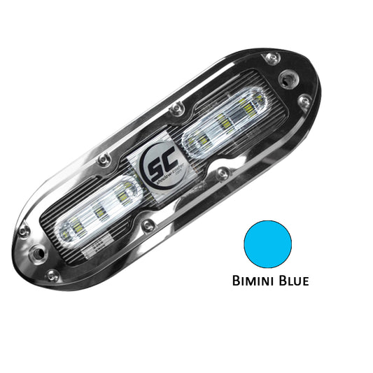 Shadow-Caster SCM-6 LED Underwater Light w/20' Cable - 316 SS Housing - Bimini Blue [SCM-6-BB-20] | Underwater Lighting by Shadow-Caster LED Lighting 