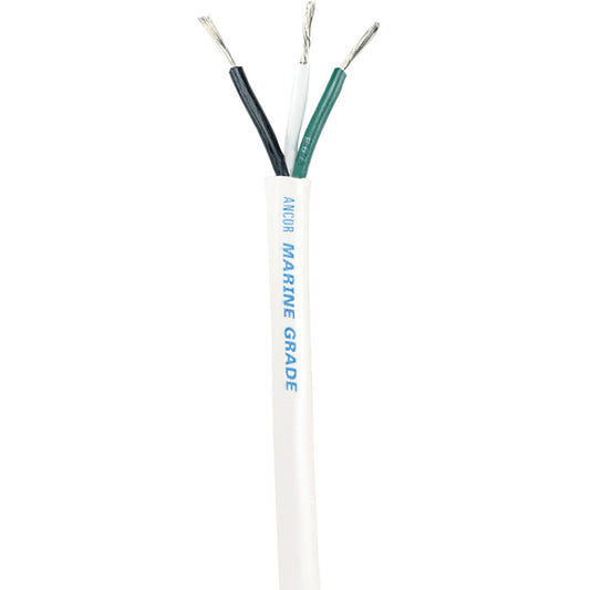 Ancor White Triplex Cable - 16/3 AWG - Round - 100' [133710] | Wire by Ancor 