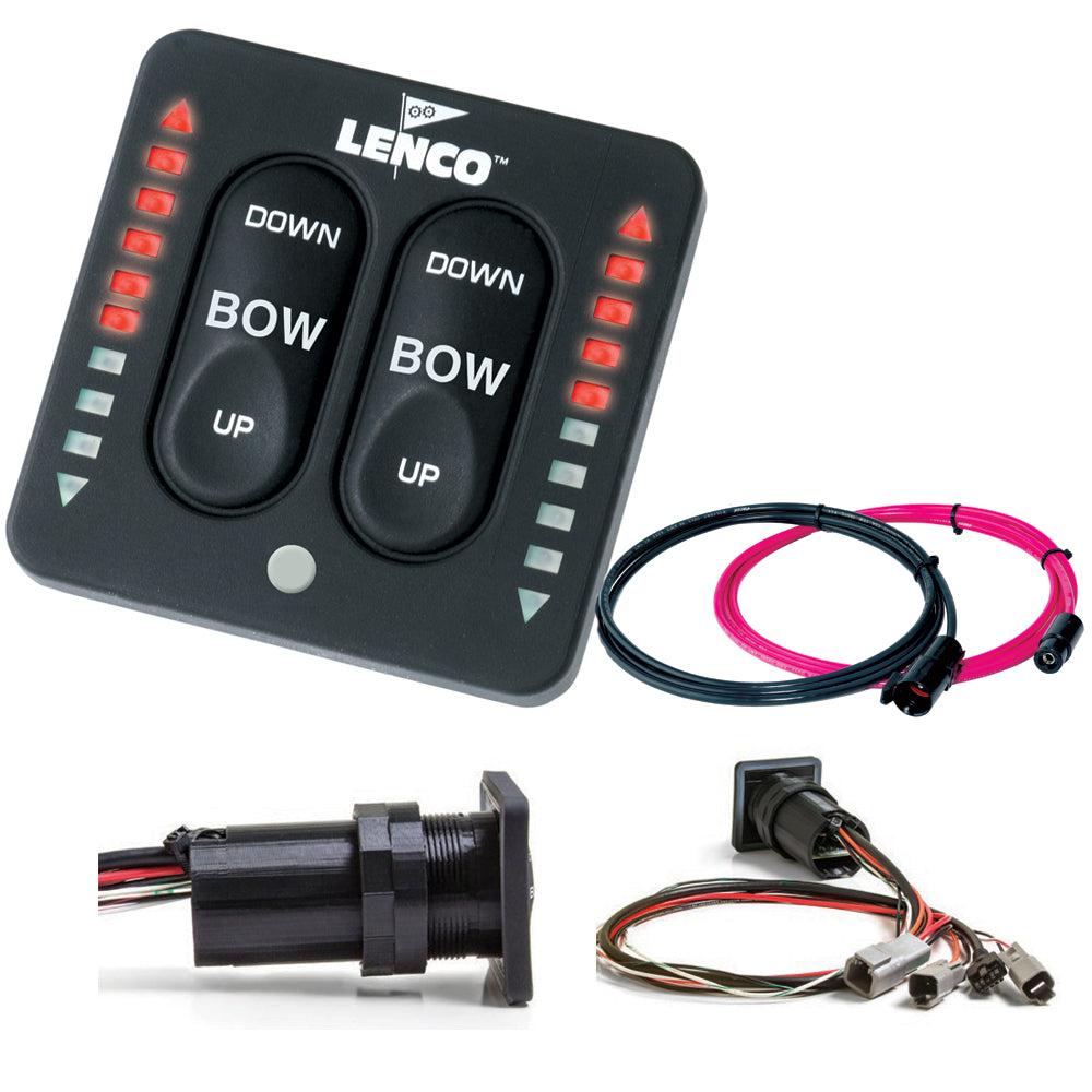 Lenco LED Indicator Integrated Tactile Switch Kit w/Pigtail f/Dual Actuator Systems [15171-001] | Trim Tab Accessories by Lenco Marine 