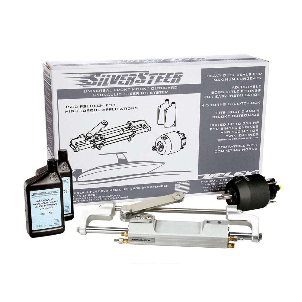 Uflex SilverSteer 2.0 High-Performance Front Mount Outboard Hydraulic Steering System - 1500PSI FM V2 [SILVERSTEER2.0B] | Steering Systems by Uflex USA 