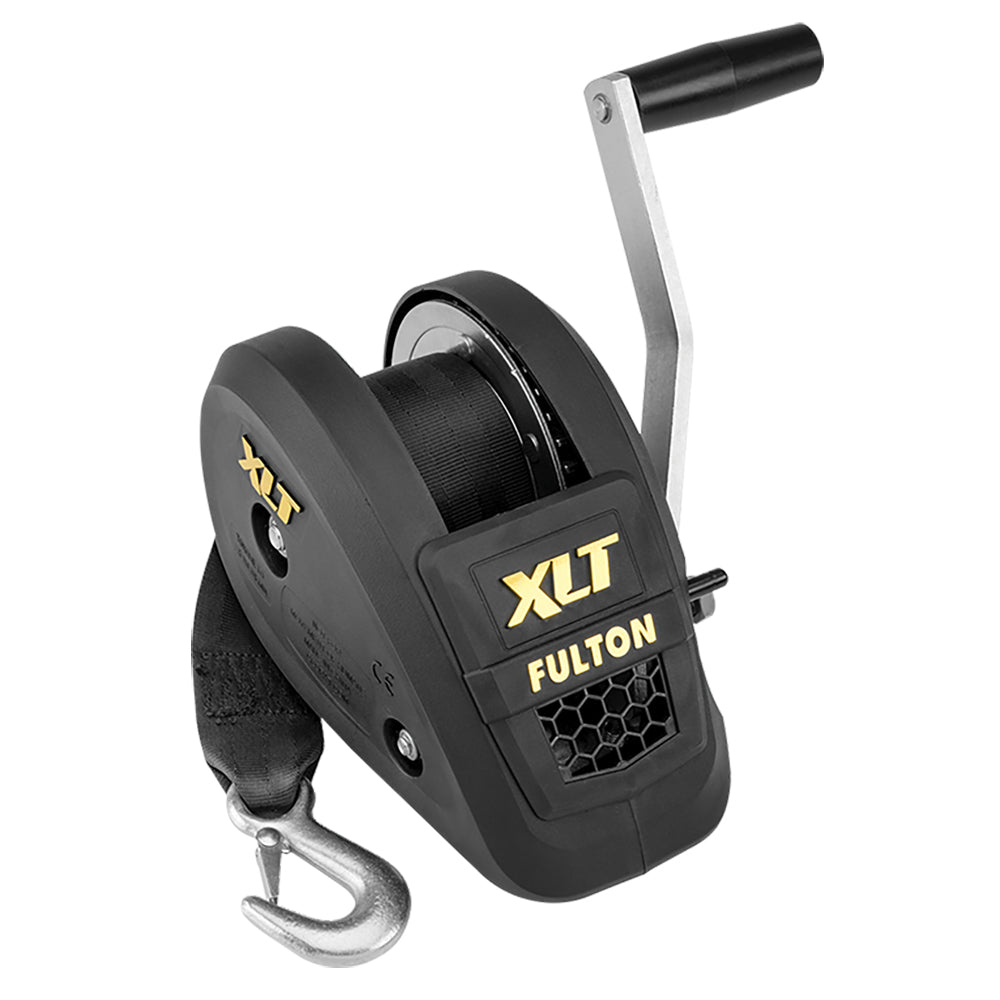 Fulton 1500lb Single Speed Winch w/20' Strap Included - Black Cover [142311] | Trailer Winches by Fulton 