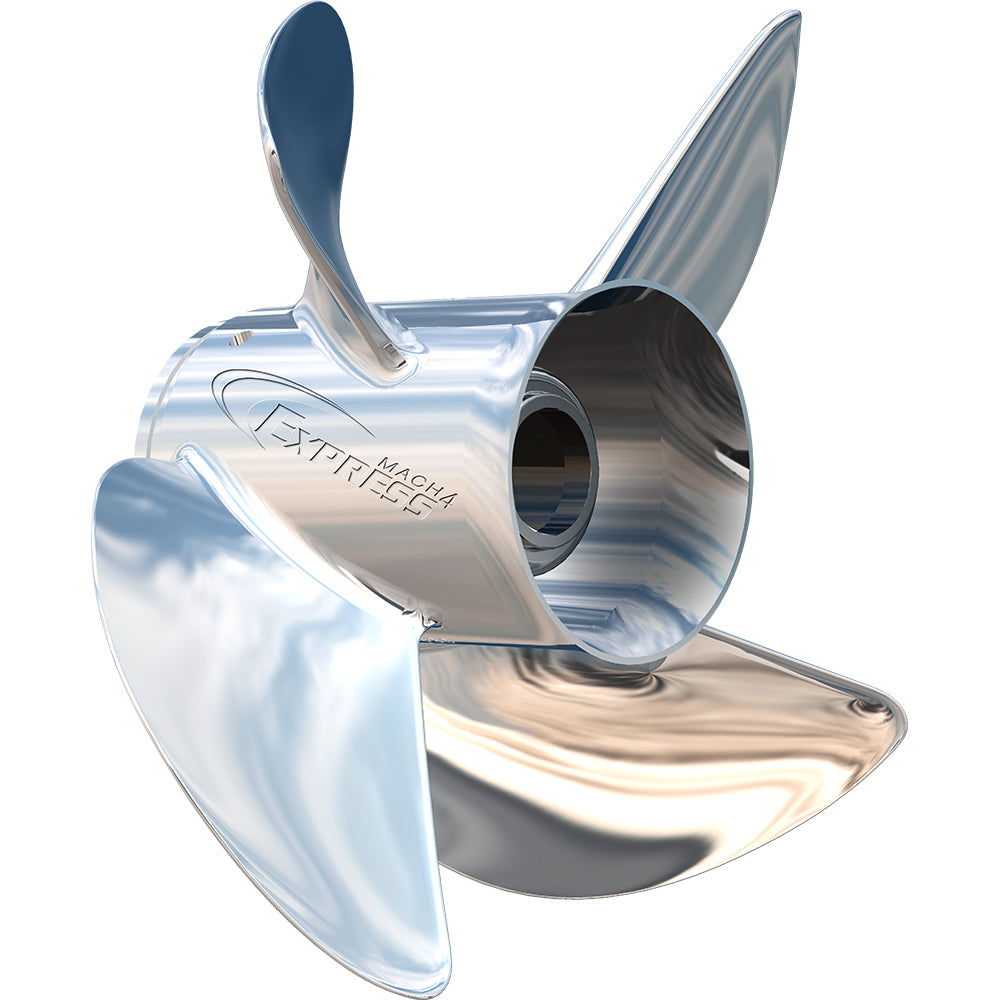 Turning Point Express Mach4 - Right Hand - Stainless Steel Propeller - EX1/EX2-1321-4 - 4-Blade - 13" x 21 Pitch [31432130] | Propeller by Turning Point Propellers 