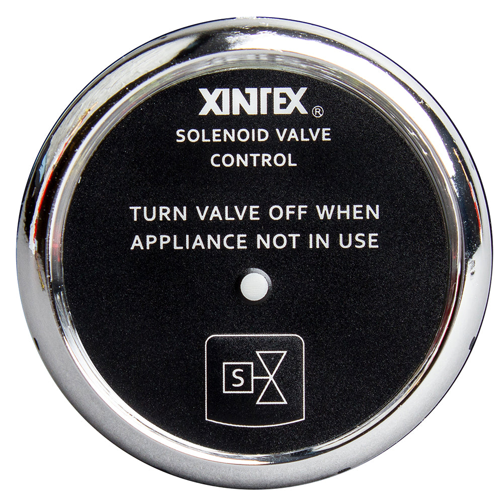 Fireboy-Xintex Propane Control  Solenoid Valve w/Chrome Bezel Display [C-1C-R] | Fume Detectors by Fireboy-Xintex 