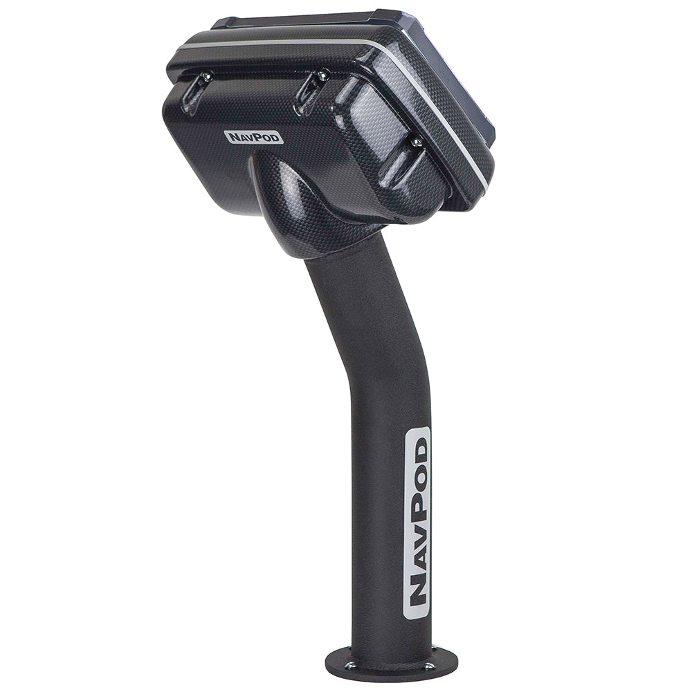 NavPod PED4500-01 PedestalPod Pre-Cut f/Garmin echoMAP 72sv, 73sv, 74sv, 75sv, 72dv, 73dv, 74dv  75dv - Carbon Black [PED4500-01-C] | Display Mounts by NavPod 