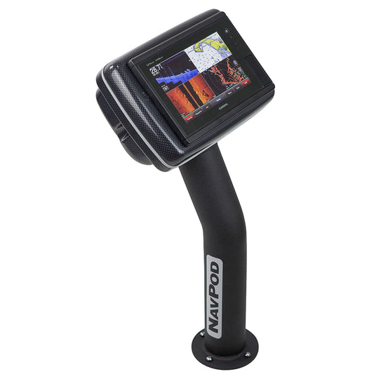 NavPod PED4800-20 PedestalPod Pre-Cut f/Garmin GPSMAP 7408, 7408xsv, 7608  7608xsv - Carbon Black [PED4800-20-C] | Display Mounts by NavPod 