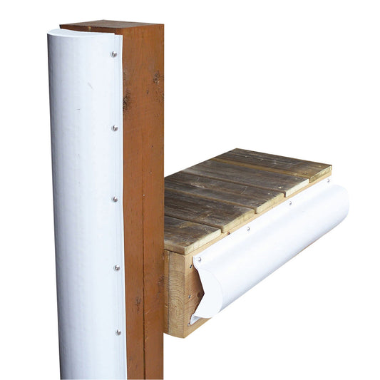 Dock Edge Piling Bumper - One End Capped - 6' - White [1020-F] | Bumpers/Guards by Dock Edge 