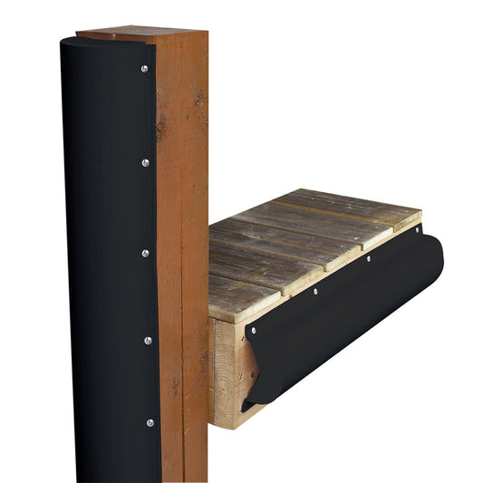 Dock Edge Piling Bumper - One End Capped - 6' - Black [1020-B-F] | Bumpers/Guards by Dock Edge 