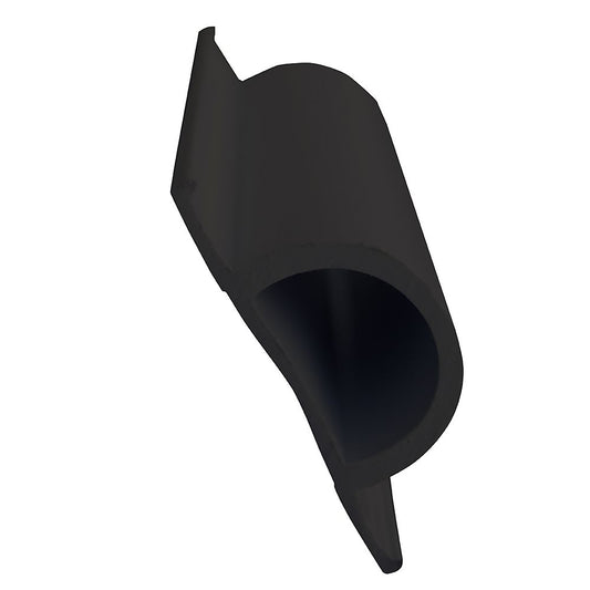 Dock Edge Standard "D" PVC Profile - 16' Roll - Black [1193-F] | Bumpers/Guards by Dock Edge 