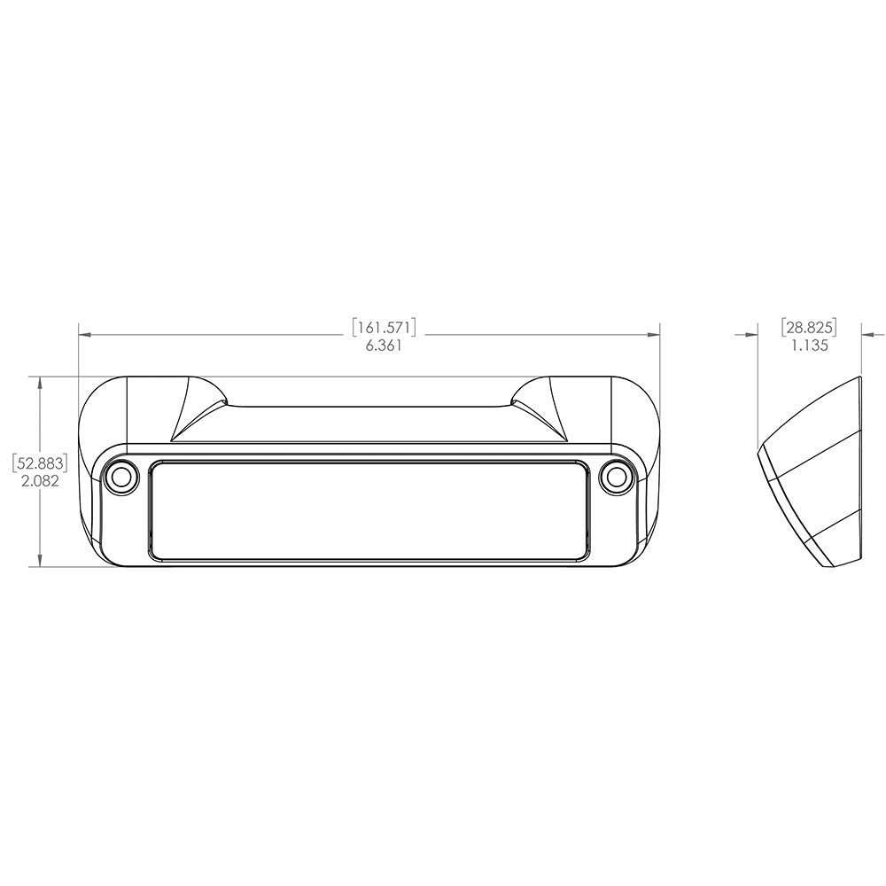 Lumitec Perimeter Light - White Finish - White Non-Dimming [101475] | Flood/Spreader Lights by Lumitec 