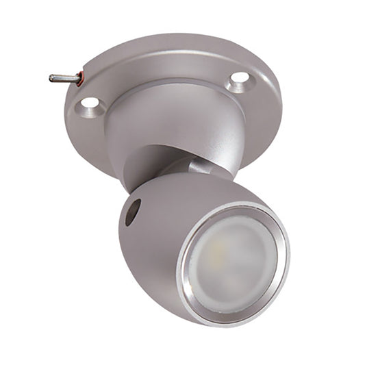 Lumitec GAI2 White Light - Heavy-Duty Base w/Built-In Switch - Brushed Housing [111903] | Interior / Courtesy Light by Lumitec 