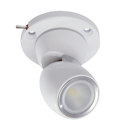 Lumitec GAI2 White Dimming, Blue/Red Non-Dimming - Heavy-Duty Base w/Built-In Switch - White Housing [111928] | Interior / Courtesy Light by Lumitec 