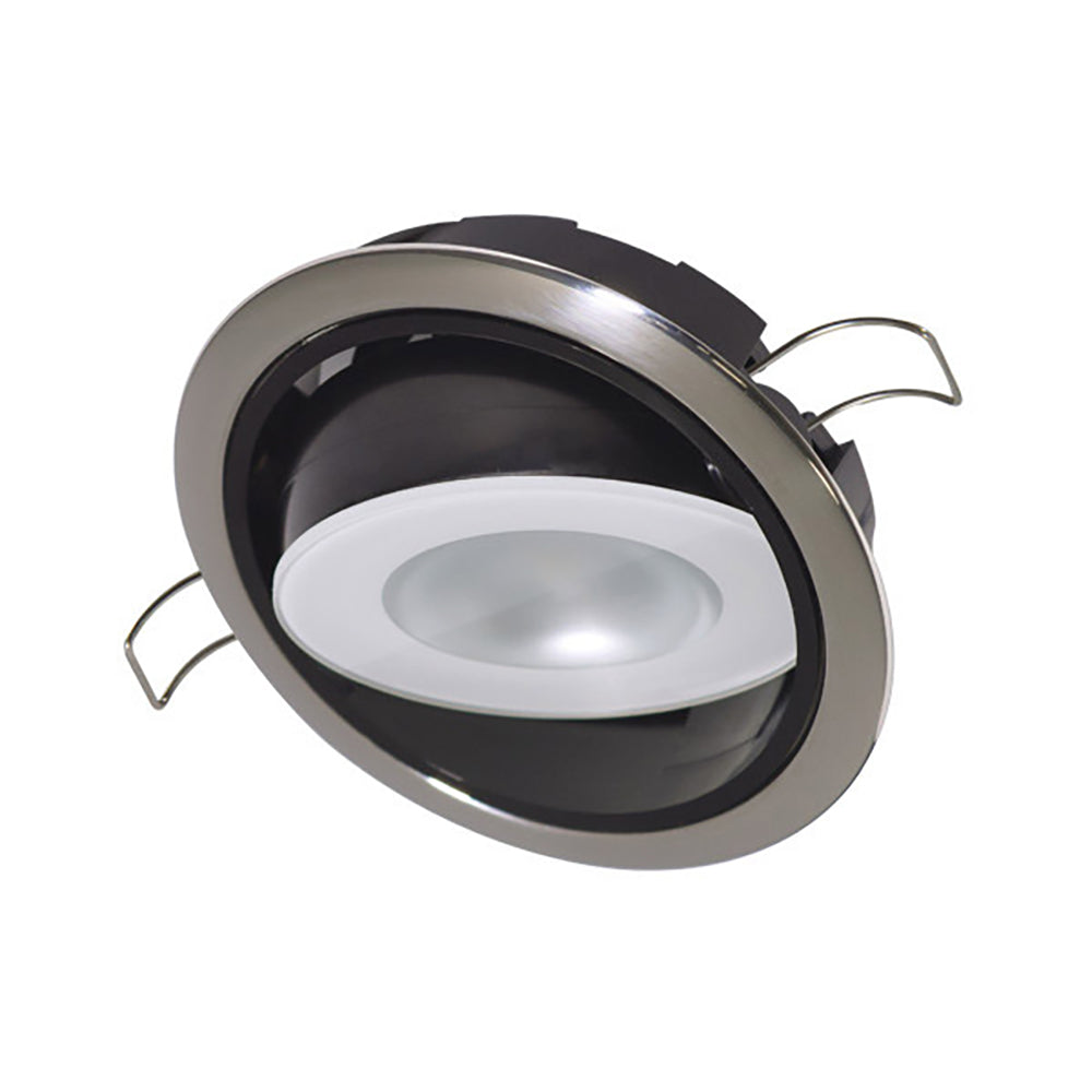 Lumitec Mirage Positionable Down Light - White Dimming, Red/Blue Non-Dimming - Polished Bezel [115118] | Dome/Down Lights by Lumitec 