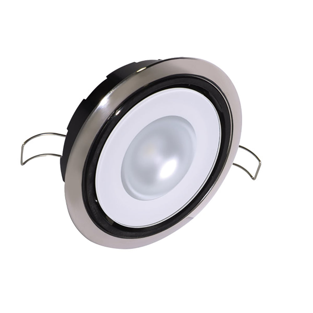 Lumitec Mirage Positionable Down Light - White Dimming, Red/Blue Non-Dimming - Polished Bezel [115118] | Dome/Down Lights by Lumitec 