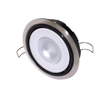 Lumitec Mirage Positionable Down Light - White Dimming, Red/Blue Non-Dimming - Polished Bezel [115118] | Dome/Down Lights by Lumitec 