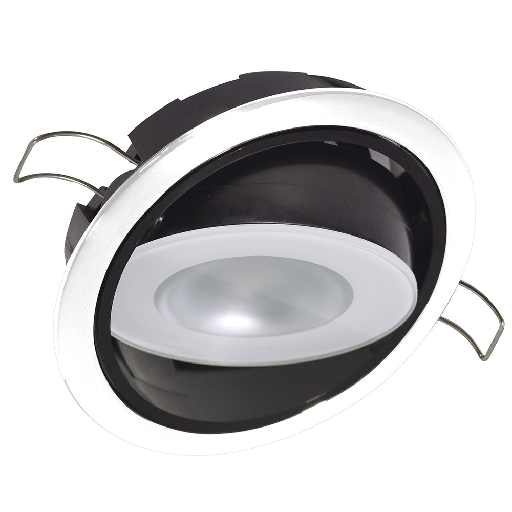 Lumitec Mirage Positionable Down Light - Spectrum RGBW Dimming - White Bezel [115127] | Dome/Down Lights by Lumitec 