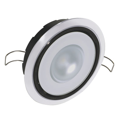 Lumitec Mirage Positionable Down Light - White Dimming, Red/Blue Non-Dimming - White Bezel [115128] | Dome/Down Lights by Lumitec 