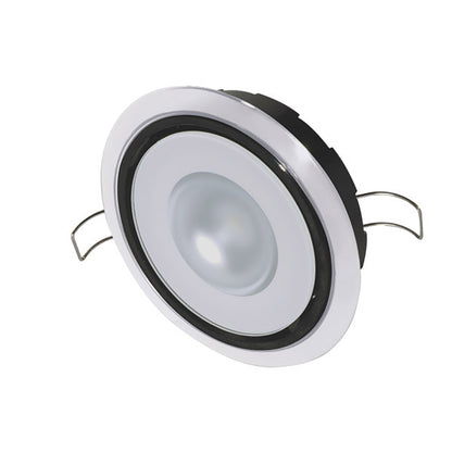 Lumitec Mirage Positionable Down Light - White Dimming, Red/Blue Non-Dimming - White Bezel [115128] | Dome/Down Lights by Lumitec 