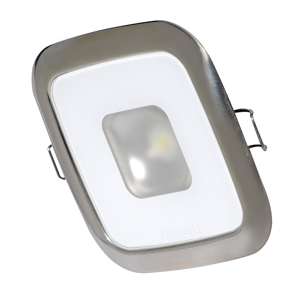 Lumitec Square Mirage Down Light - Spectrum RGBW Dimming - Polished Bezel [116117] | Dome/Down Lights by Lumitec 