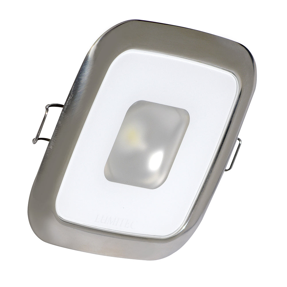 Lumitec Square Mirage Down Light - Spectrum RGBW Dimming - Polished Bezel [116117] | Dome/Down Lights by Lumitec 