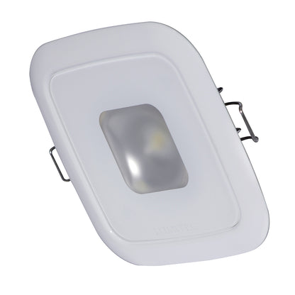 Lumitec Square Mirage Down Light - White Dimming, Red/Blue Non-Dimming - White Bezel [116128] | Dome/Down Lights by Lumitec 