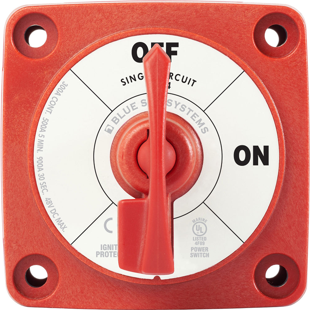 Blue Sea 6004 Single Circuit ON-OFF w/Locking Key - Red [6004] | Battery Management by Blue Sea Systems 