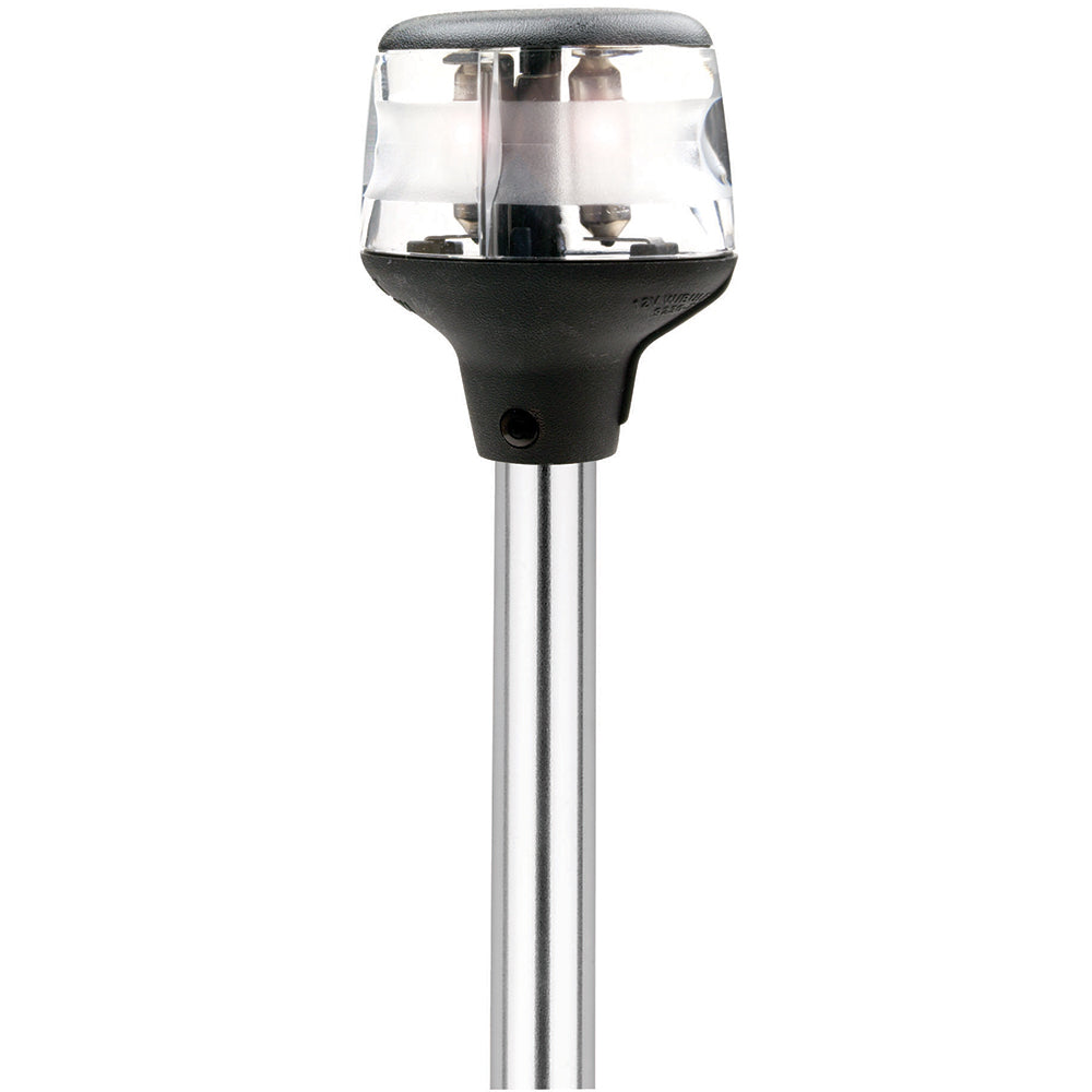 Attwood Fold-Down Incandescent Anchor/Masthead Light - 20" Horizontal Composite Base - 12V [7202-P-7] | Navigation Lights by Attwood Marine 