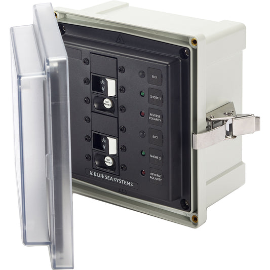 Blue Sea 3117 - SMS Panel Enclosure w/2 ELCI (30A) - 120V AC [3117] | Electrical Panels by Blue Sea Systems 