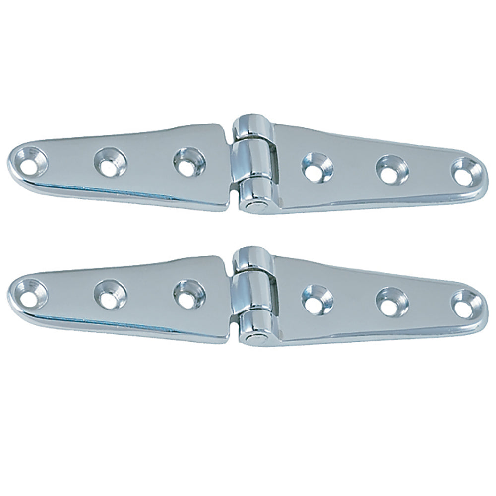 Perko 8" Chrome Plated Bronze Strap Hinges