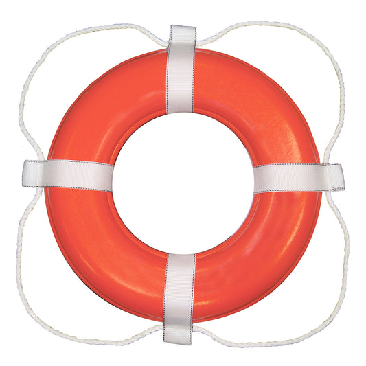 Taylor Made Foam Ring Buoy - 20" - Orange w/White Grab Line [363] | Personal Flotation Devices by Taylor Made 