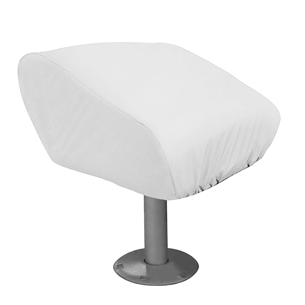 Taylor Made Folding Pedestal Boat Seat Cover - Vinyl White [40220] | Winter Covers by Taylor Made 