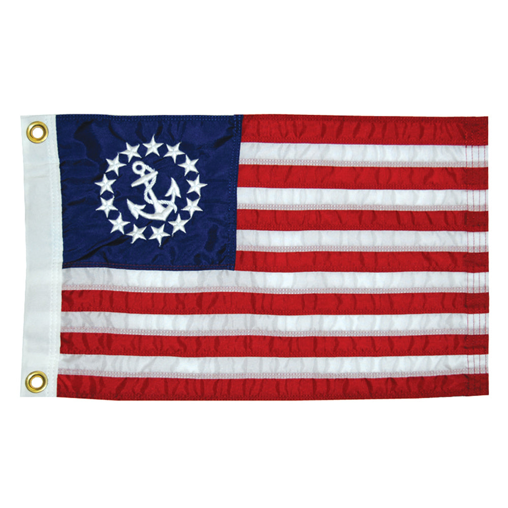 Taylor Made 12" x 18" Deluxe Sewn US Yacht Ensign Flag [8118] | Accessories by Taylor Made 