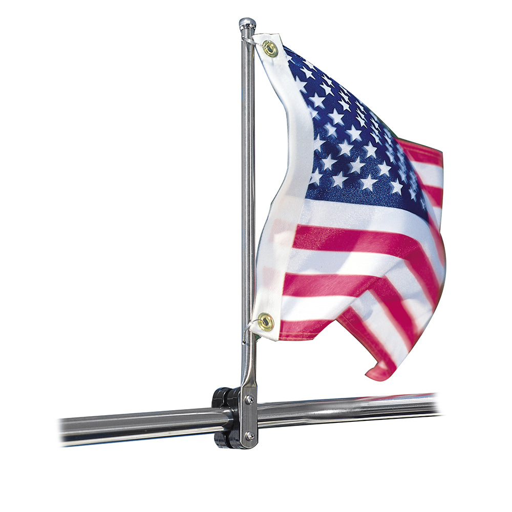 Taylor Made 7/8"-1-1/4" SS Rail Mount Pulpit Staff [971] | Accessories by Taylor Made 