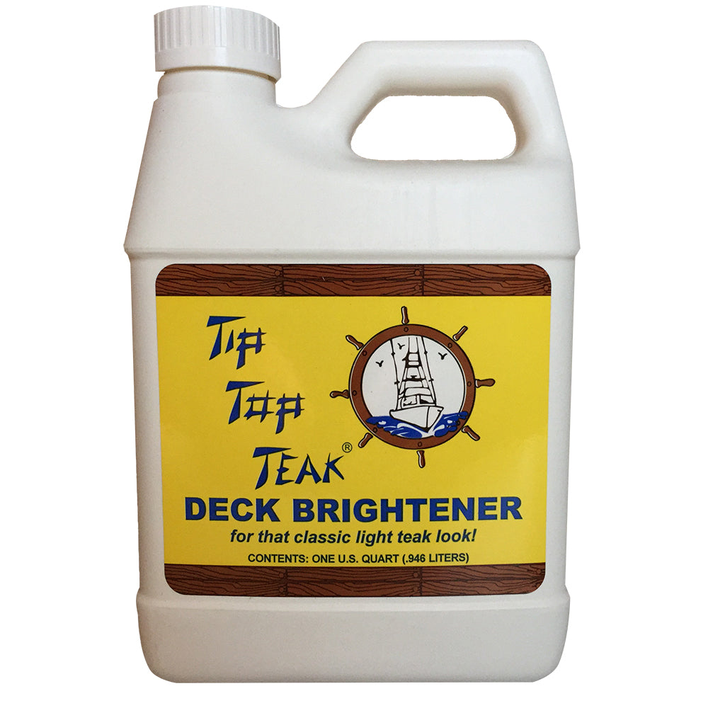 Tip Top Teak Deck Brightener - Quart [TB 3001] | Cleaning by Tip Top Teak 