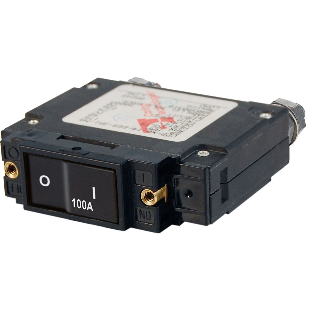 Blue Sea 7549 C-Series Flat Rocker Circuit Breaker - Single Pole - 100A [7549] | Circuit Breakers by Blue Sea Systems 
